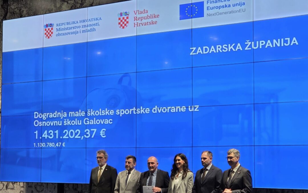 Potpisan ugovor za izgradnju školske sportske dvorane u sklopu OŠ Galovac